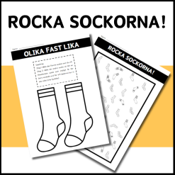 Rocka sockorna - aktivitet och extrablad