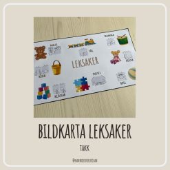 Bildkarta leksaker