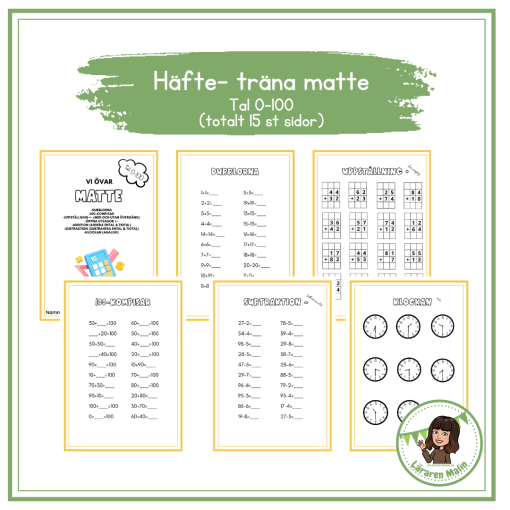 Mattehäfte - tal 0-100