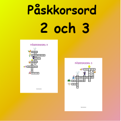 Påsk 2 Korsord