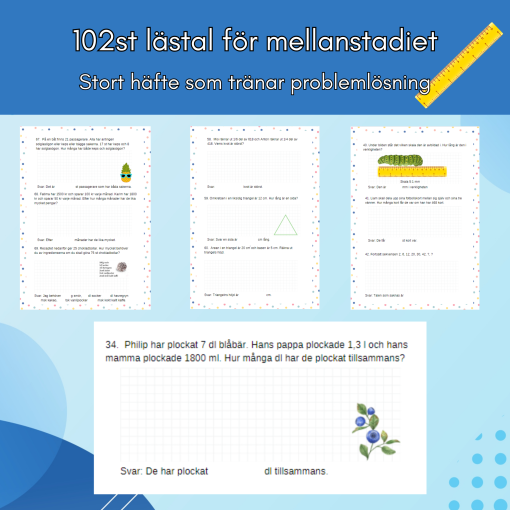 102st lästal för mellanstadiet