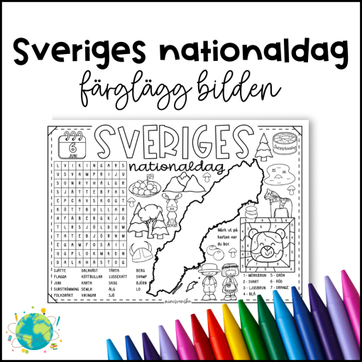 Måla Sveriges nationaldag