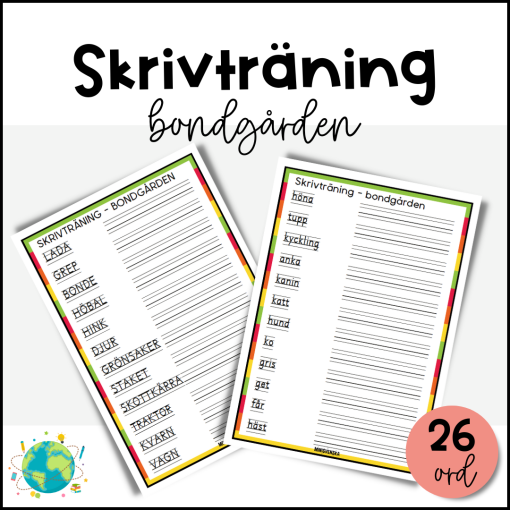 Bondgården - Skrivträning