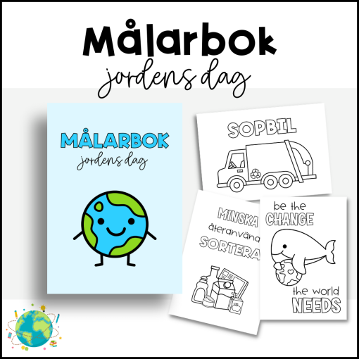 Jordens dag - Målarbok