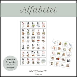 Alfabet - bildkort