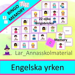 Bingo och memory Engelska yrken