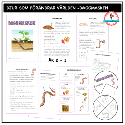 Om daggmasken - åk 2-3 - djur som förändrar världen