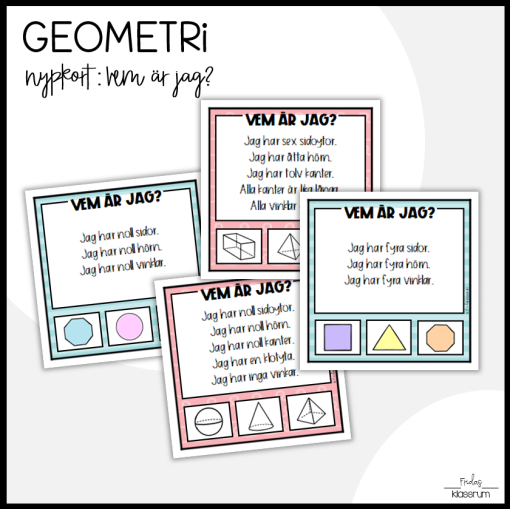 Geometri - Nypkort - Vem är jag?