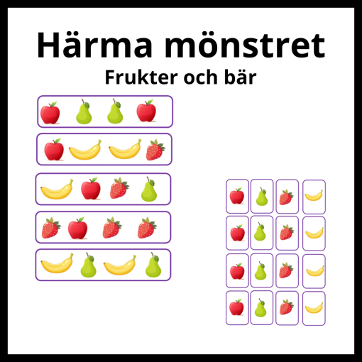 Härma mönstret - frukter och bär