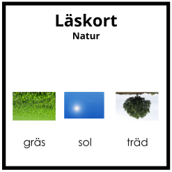 Läskort - natur