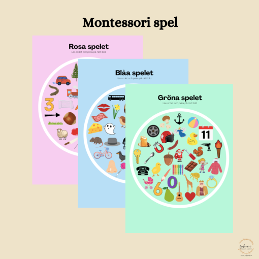 3 st Montessori spel