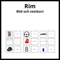 Rim - bildkort och textkort