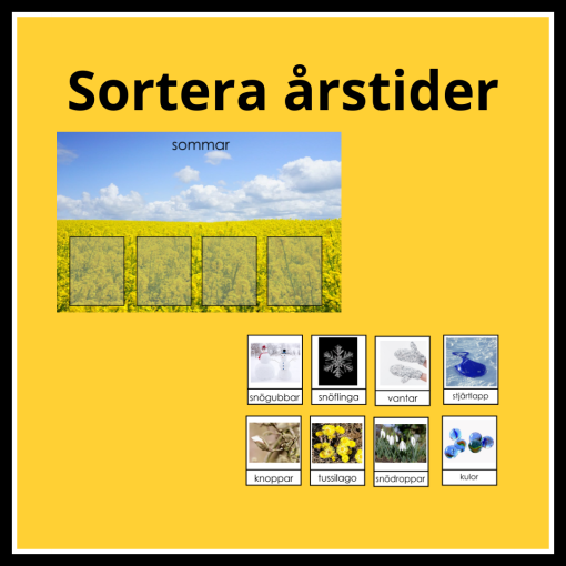 Sortera årstider