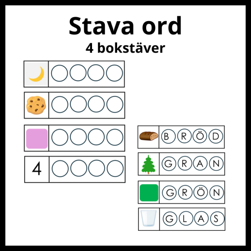 Stava ord, 4 bokstäver