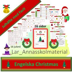 Engelska Christmas arbetshäfte