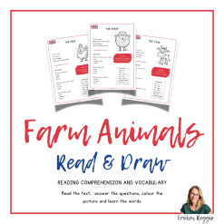 Farm Animals - Read & Draw