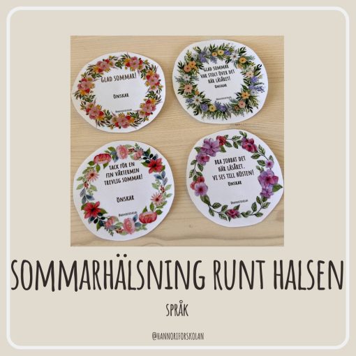 Sommarhälsning runt halsen
