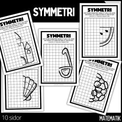 Symmetri - rita & färglägg