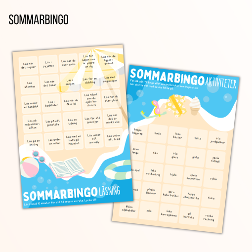 Sommarbingo (läsning + aktiviteter)