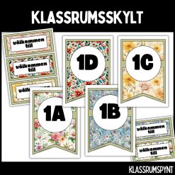Klassrumsskylt - ÅK 1