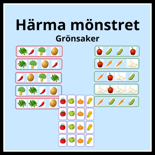 Härma mönstret - grönsaker