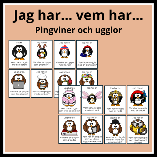 Jag har... vem har.... pingviner och ugglor