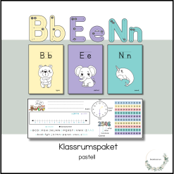Klassrumspaket pastell