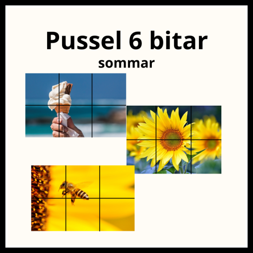 Pussel 6 bitar - sommar