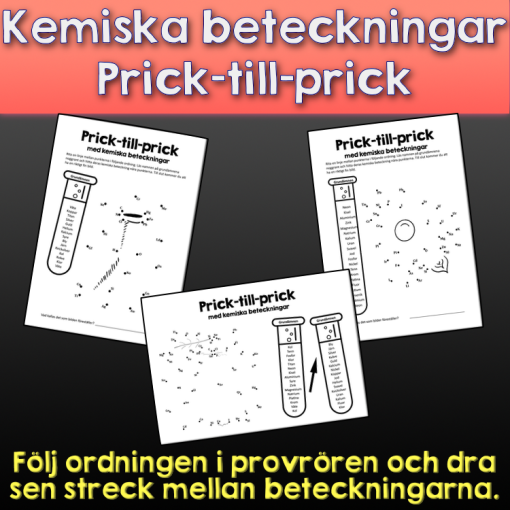 Grundämnenas kemiska beteckningar - Prick-till-prick