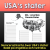 Numrerad karta - USA's stater