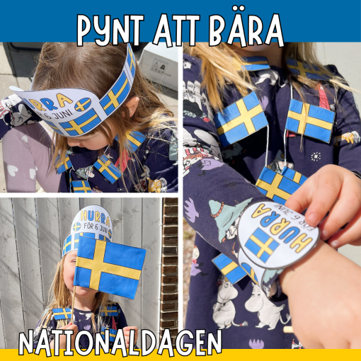Nationaldagen 6 juni - pynt att bära
