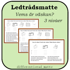 Ledtrådsmatte - Vems är väskan?