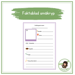 Faktablad småkryp