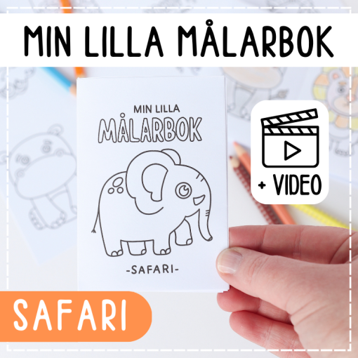 Min lilla målarbok- safari