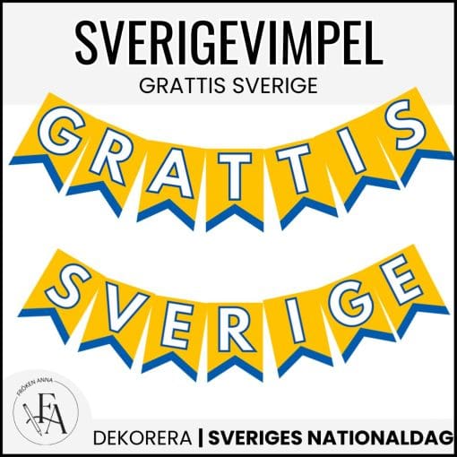 Sveriges nationaldag | Vimpel