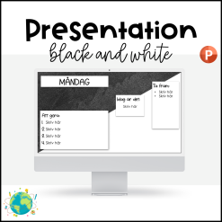 Digital presentation - Black and white