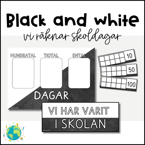 Black and white - Vi räknar skoldagar