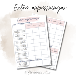 Extra anpassningar