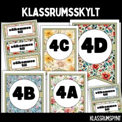 Klassrumsskylt - ÅK 4