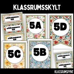 Klassrumsskylt - ÅK 5
