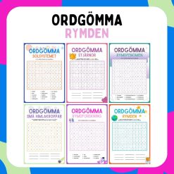 Ordgömma: Rymden (flerpack)