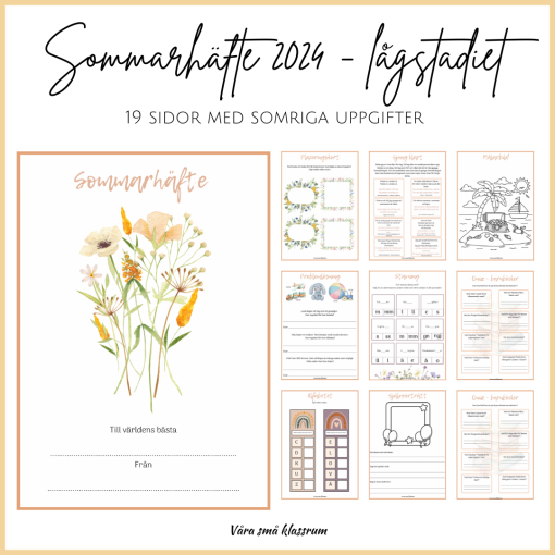 Sommarhäfte 2024 - lågstadiet