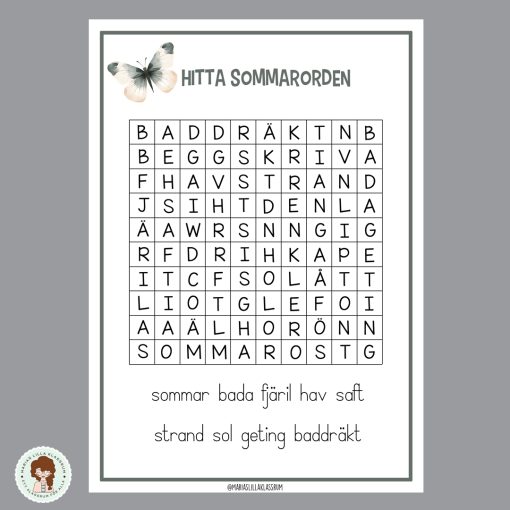 Ordgömma - Sommarord