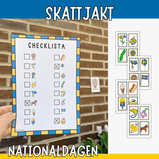 Sveriges nationaldag 6 juni - skattjakt