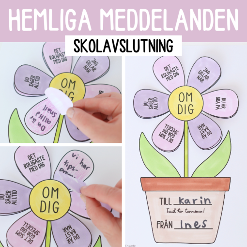 Hemliga meddelanden - present skolavslutning