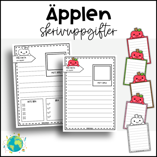 Äpplen - Skrivuppgifter