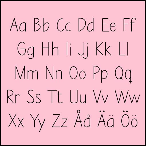 Hannas font 2024