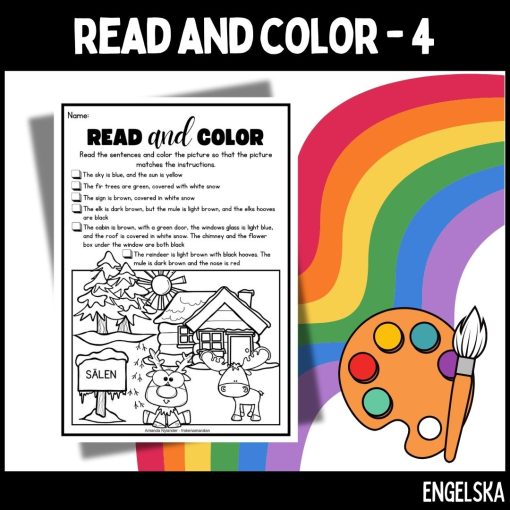 Read and color - medel - 4