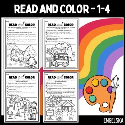 Read and color - medel - 1-4