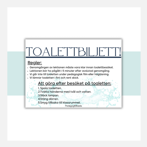 Toalettbiljett
